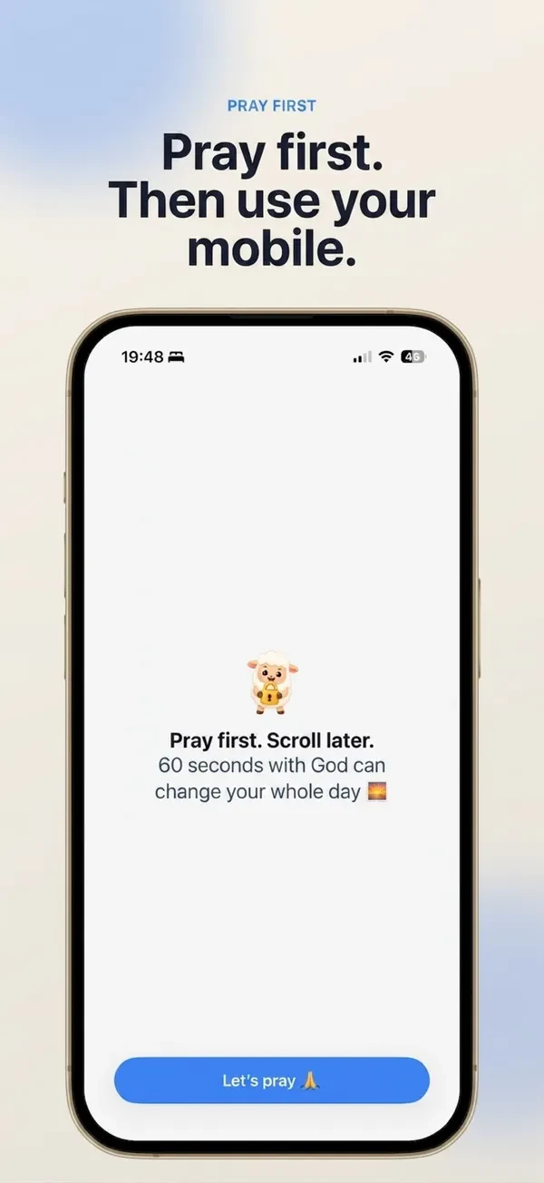 Faithlocked pray-first screen